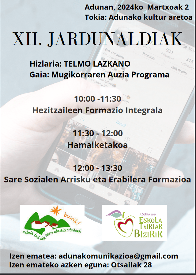 Eskola txikietako XII. guraso jardunaldiak