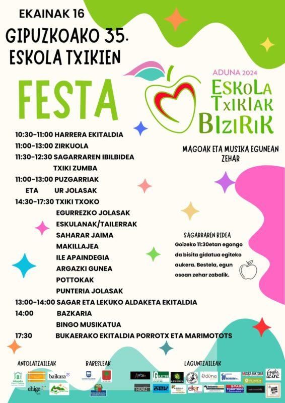 Gipuzkoako eskola txikien festa handia